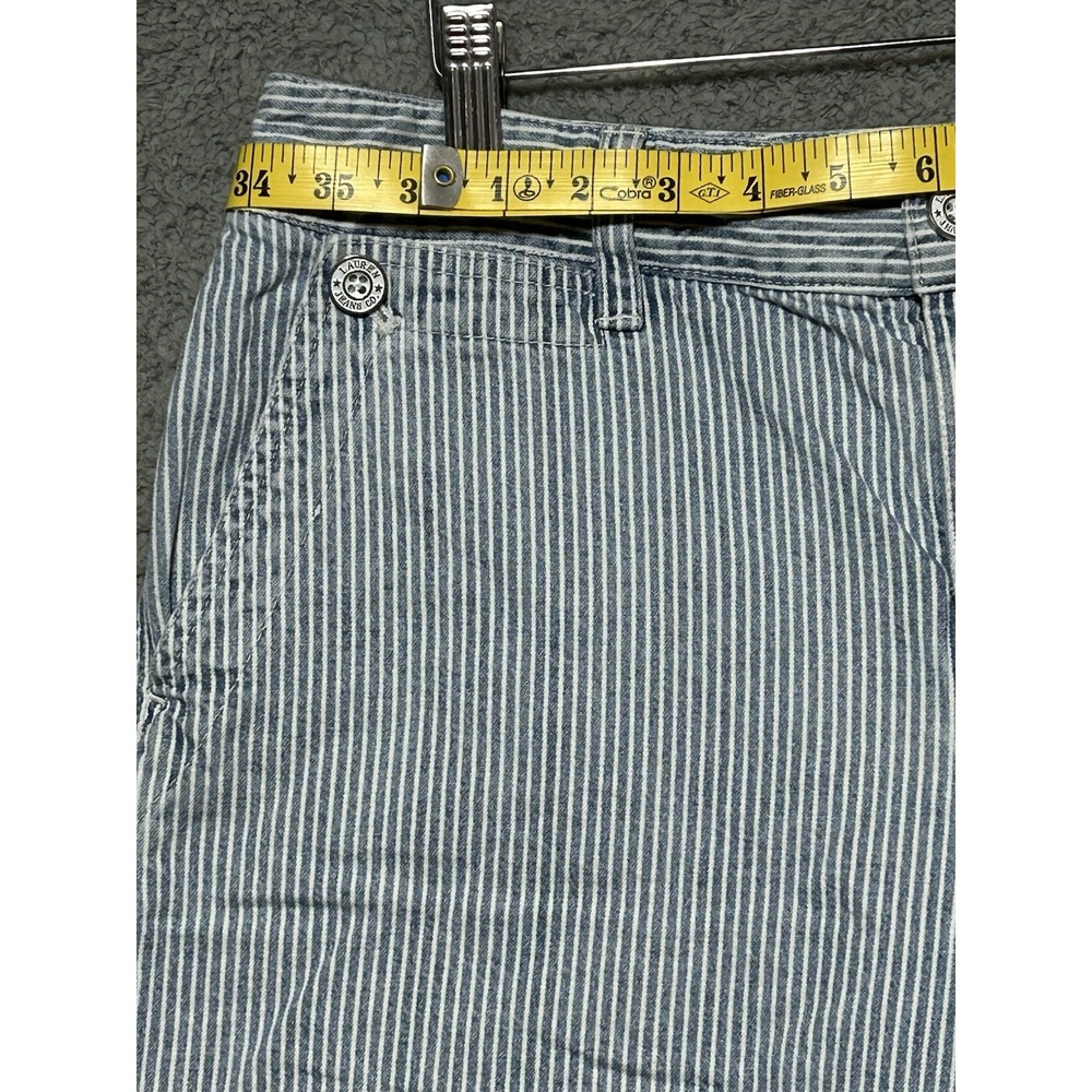 Lauren Jeans Co Seersucker Shorts Womens Size 10 Polo Ralph Lauren Chore Shorts - Picture 4 of 15